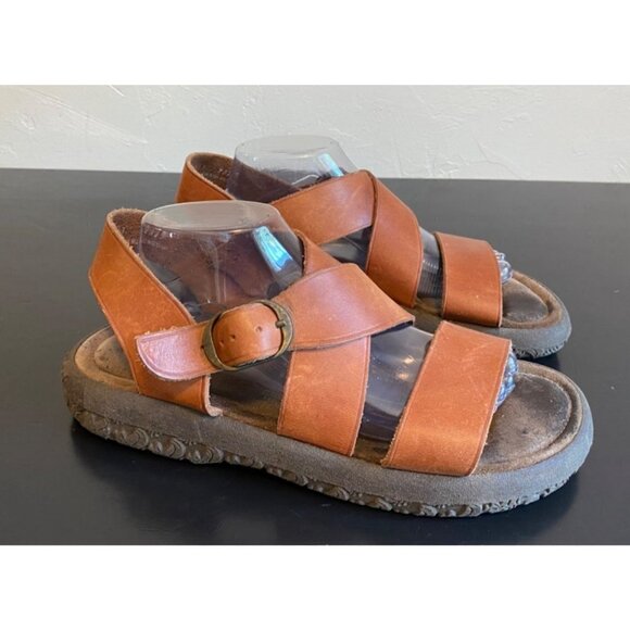 GH Bass & Co Sunjuns Brown Leather Strappy Comfort Slingback Sandals Mens 10M - Picture 13 of 13